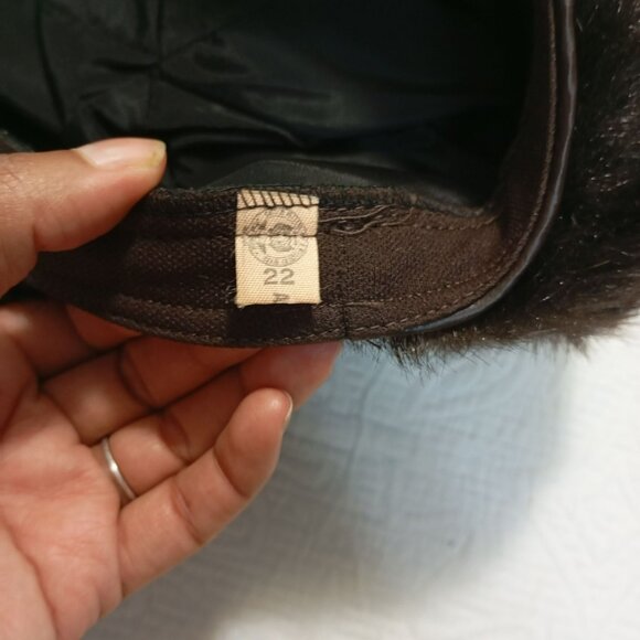 Vintage Fur Beret Dark Brown Union Made Authentic Womens Winter Hat main image 5